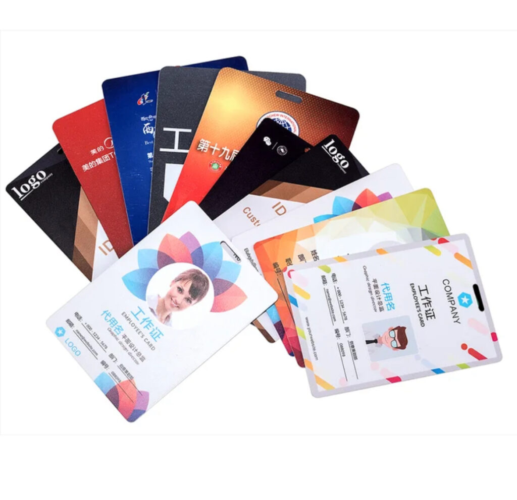 Fan Card, Student ID card, Access Card PVC plastic ID cards (you will send your design on whatsapp)