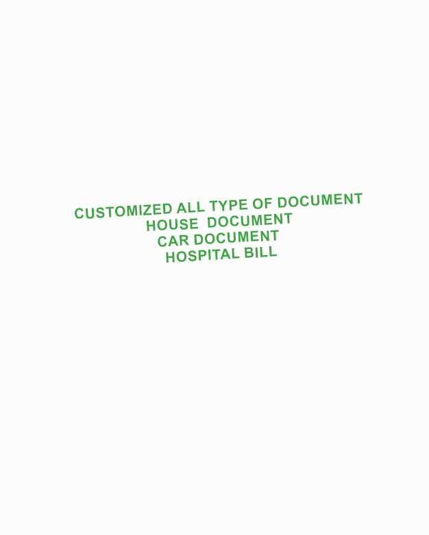 Customized Letter Or Document Content | House document, Marriage Certificate, Car documents, Hospital bill receipts or invoice, any type of document. and shipping (we will create and send )