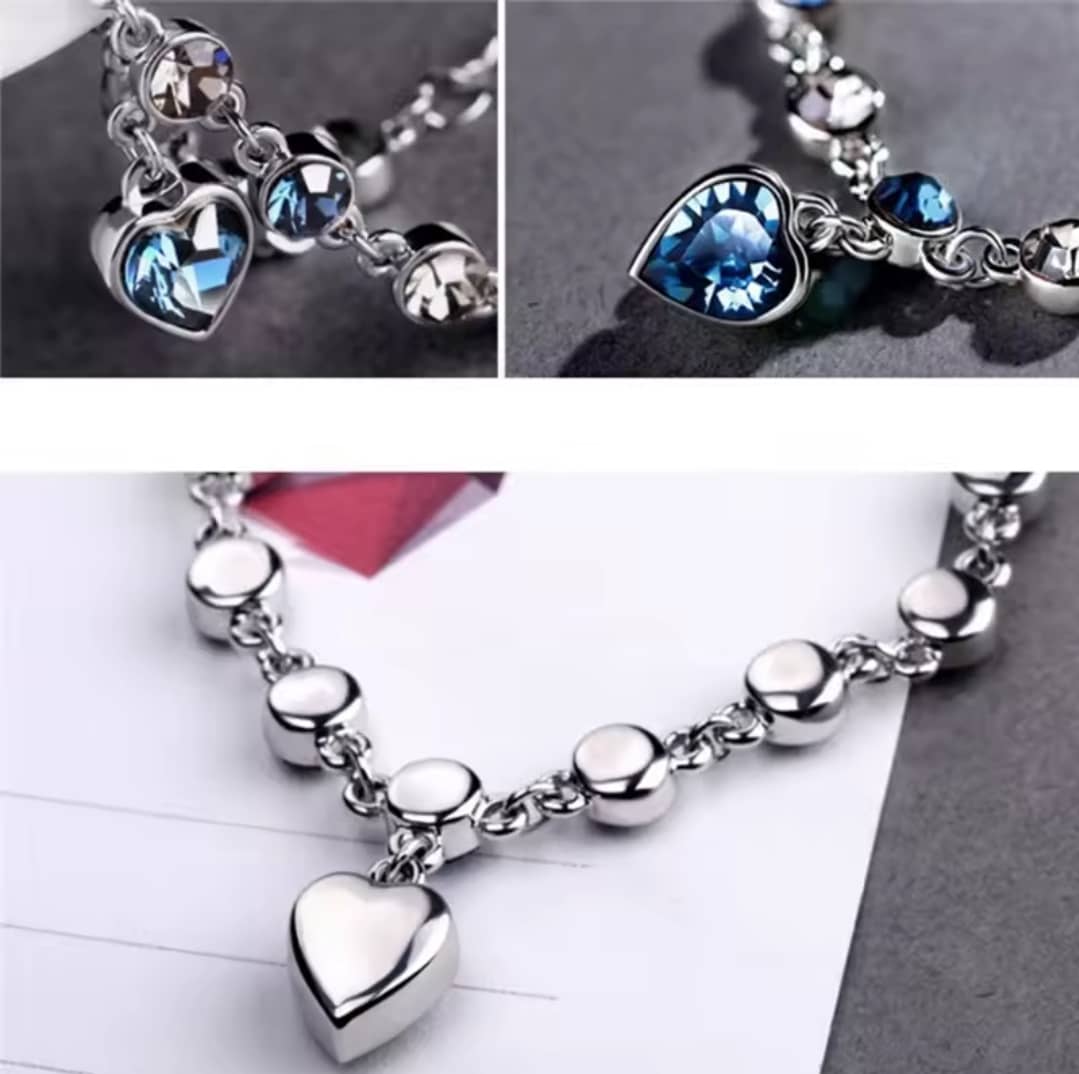 Elegant Blue Gemstone Bracelet