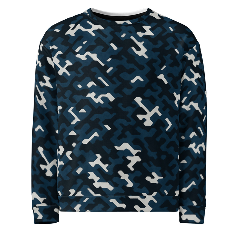 Black & Blue Camouflage Unisex Sweatshirt