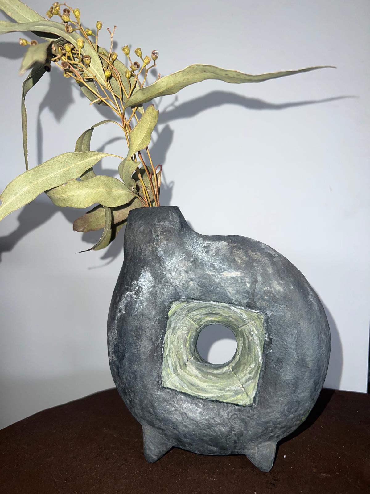 Wabi Sabi Paper Mache Vase 