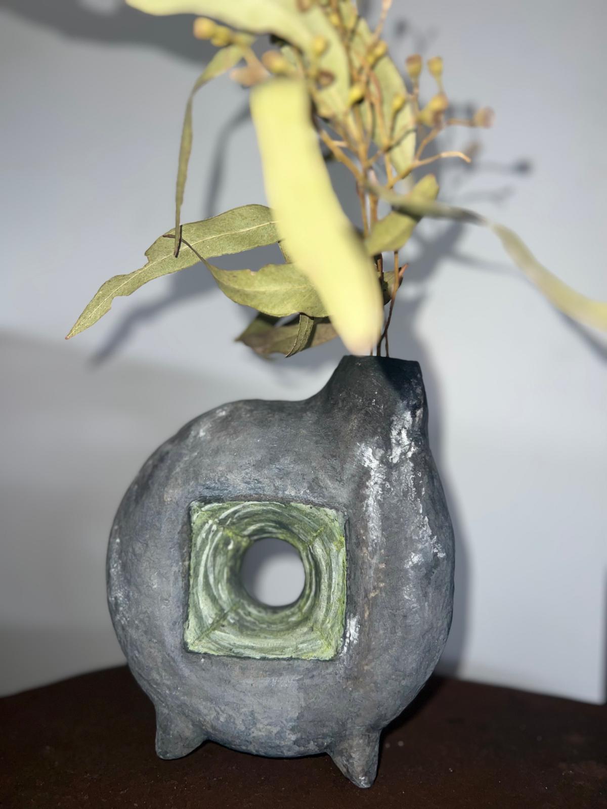 Wabi Sabi Paper Mache Vase 