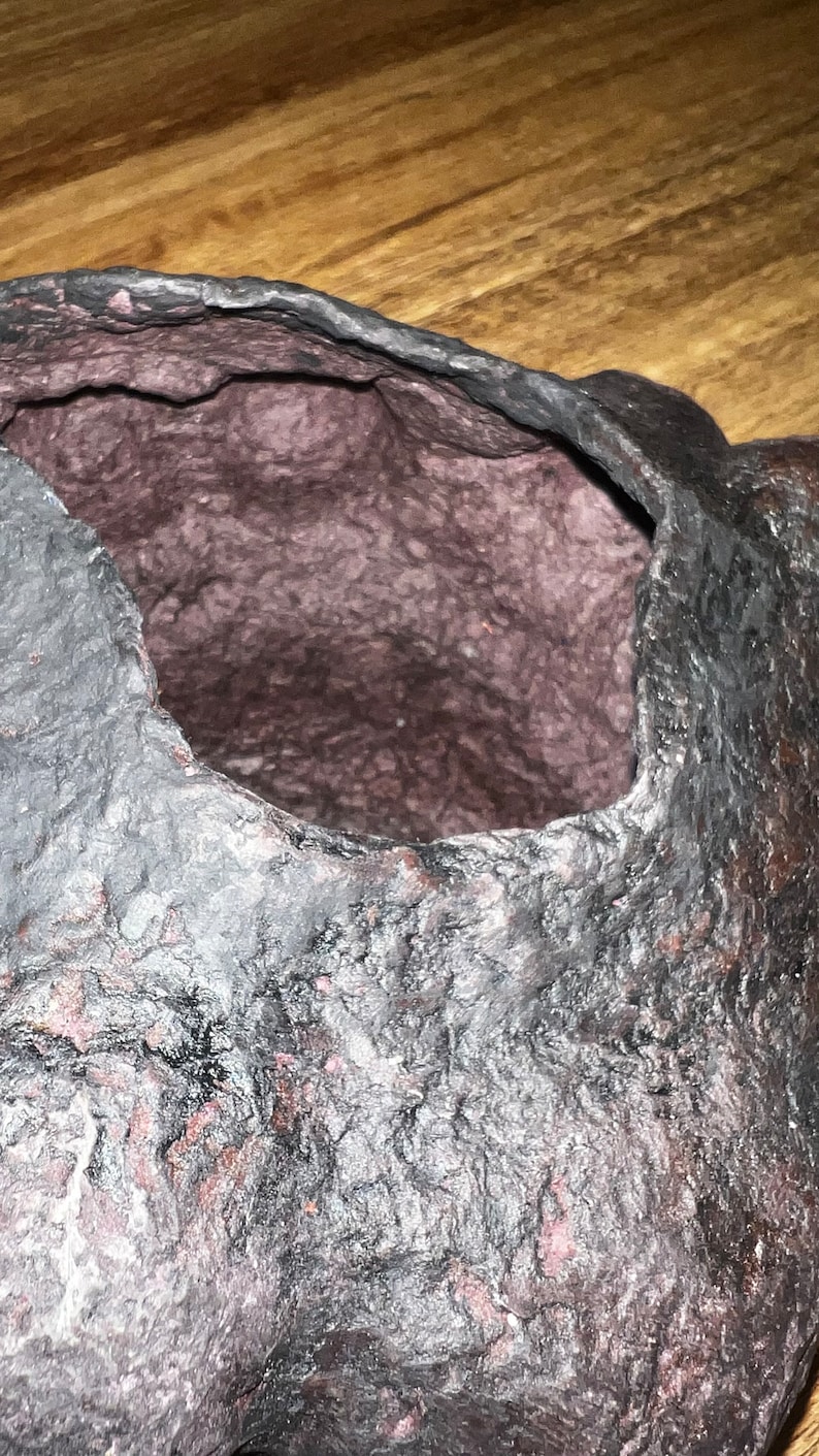 Wine Painted Serving Bowl 