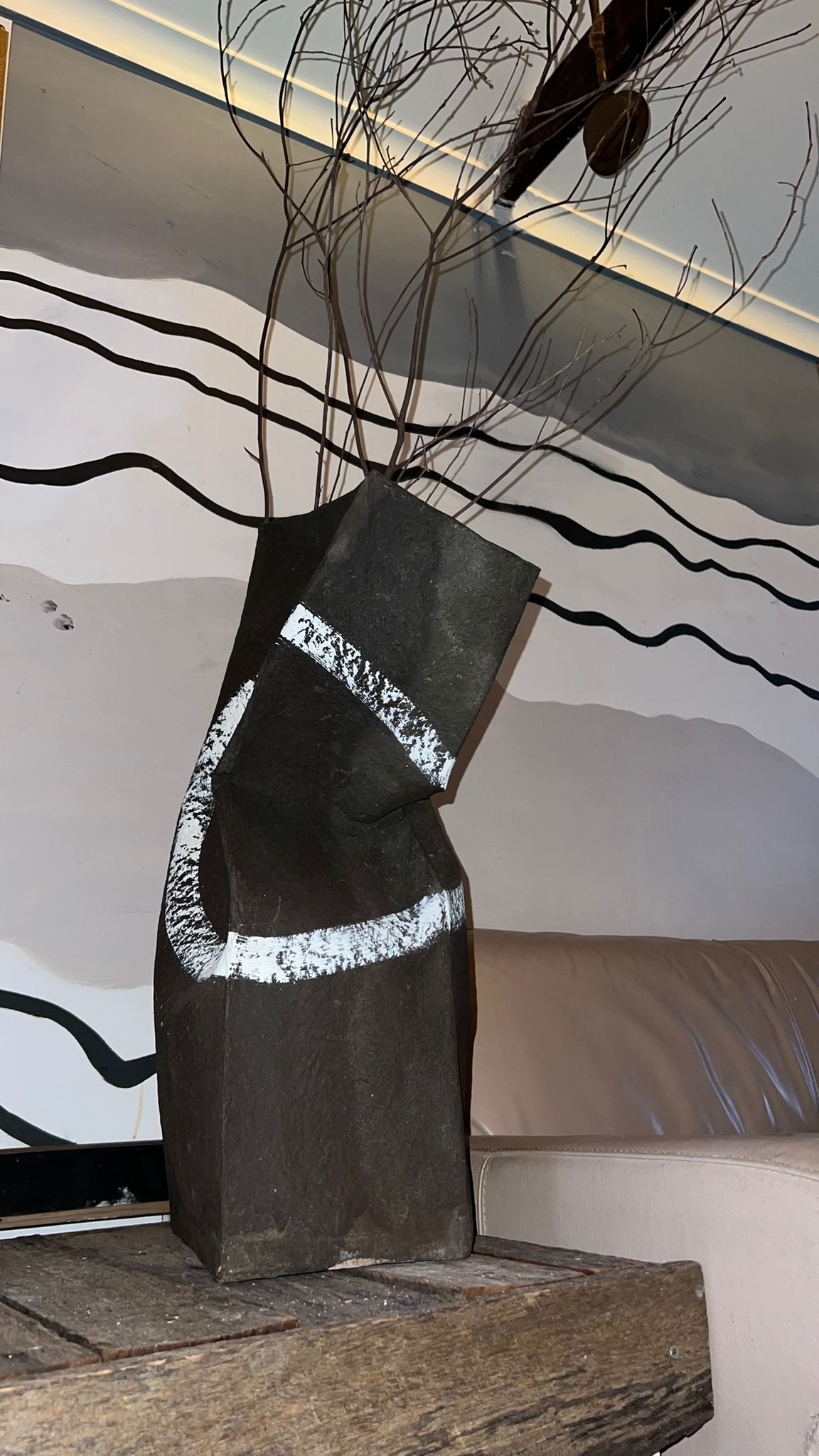 Abstract Enso Vase 