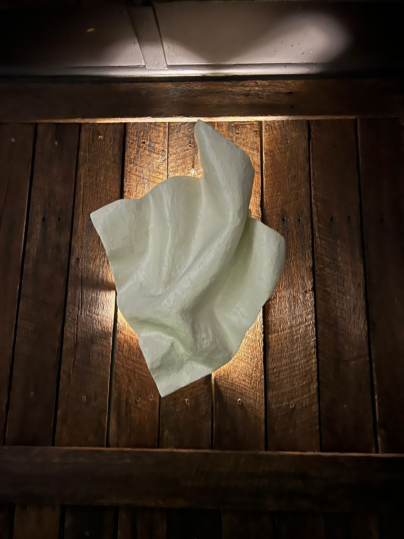 Wabi Sabi Curved Sculptural Wall Light – Handmade Organic Design