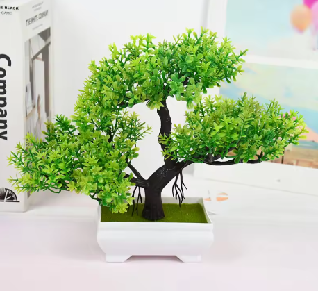 Artificial Plants Bonsai Small Tree Pot Fake Plant Flowers Potted Ornaments For Home Room Table Decoration Hotel Garden Decor