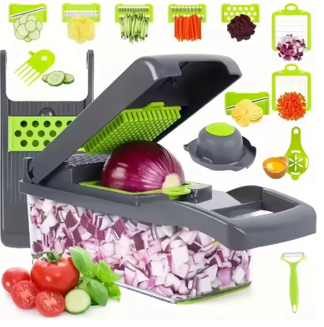 14 in 1 Multifunctional Vegetable Chopper Handle Food Grate Food Chopper Vegetable Slicer Dicer Cut Kitchen Items cocina