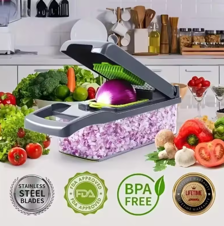 14 in 1 Multifunctional Vegetable Chopper Handle Food Grate Food Chopper Vegetable Slicer Dicer Cut Kitchen Items cocina