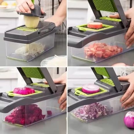14 in 1 Multifunctional Vegetable Chopper Handle Food Grate Food Chopper Vegetable Slicer Dicer Cut Kitchen Items cocina