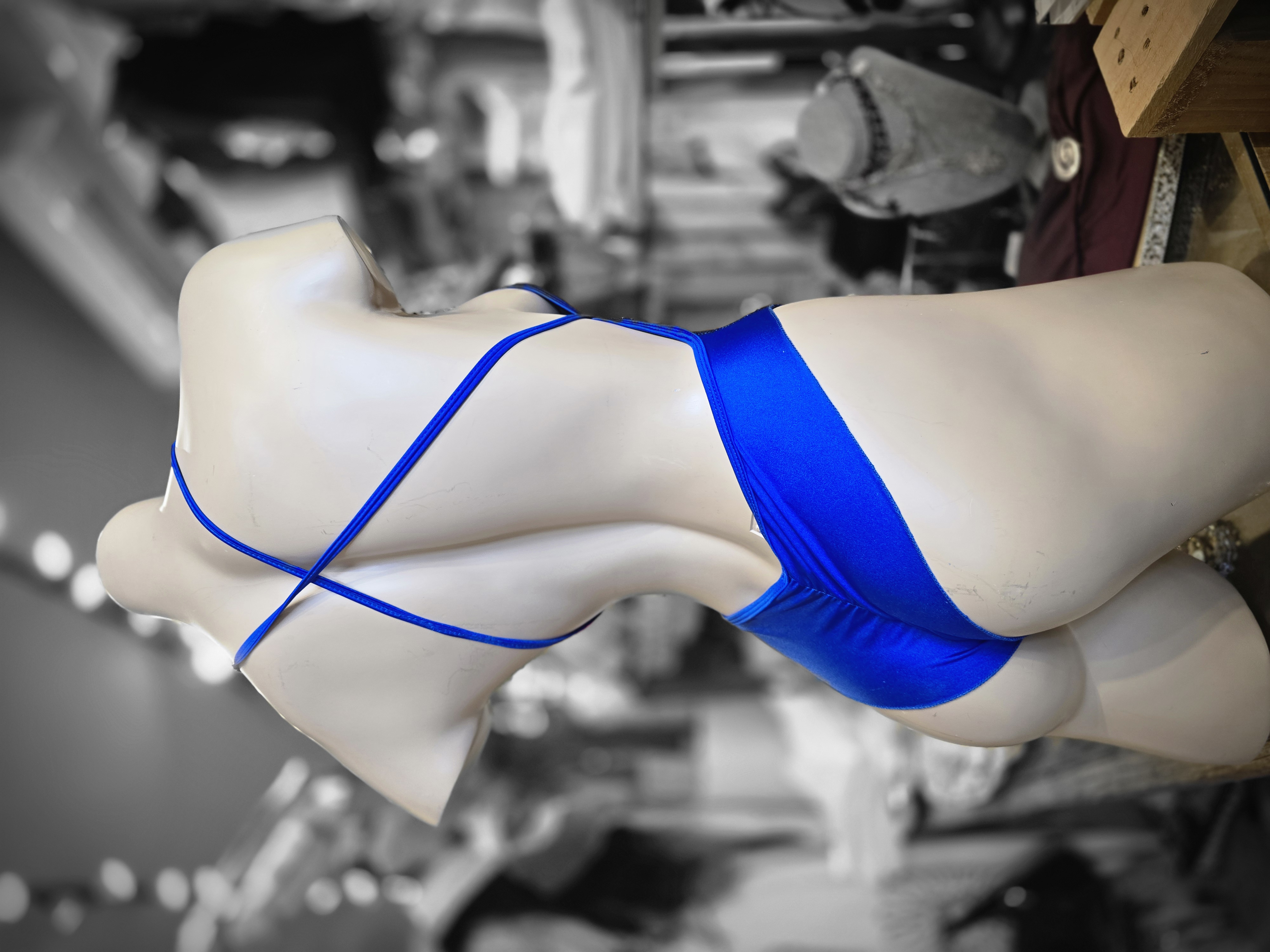 ✨ Iridescent Blue Swimsuit/Bodysuit – One Size ✨