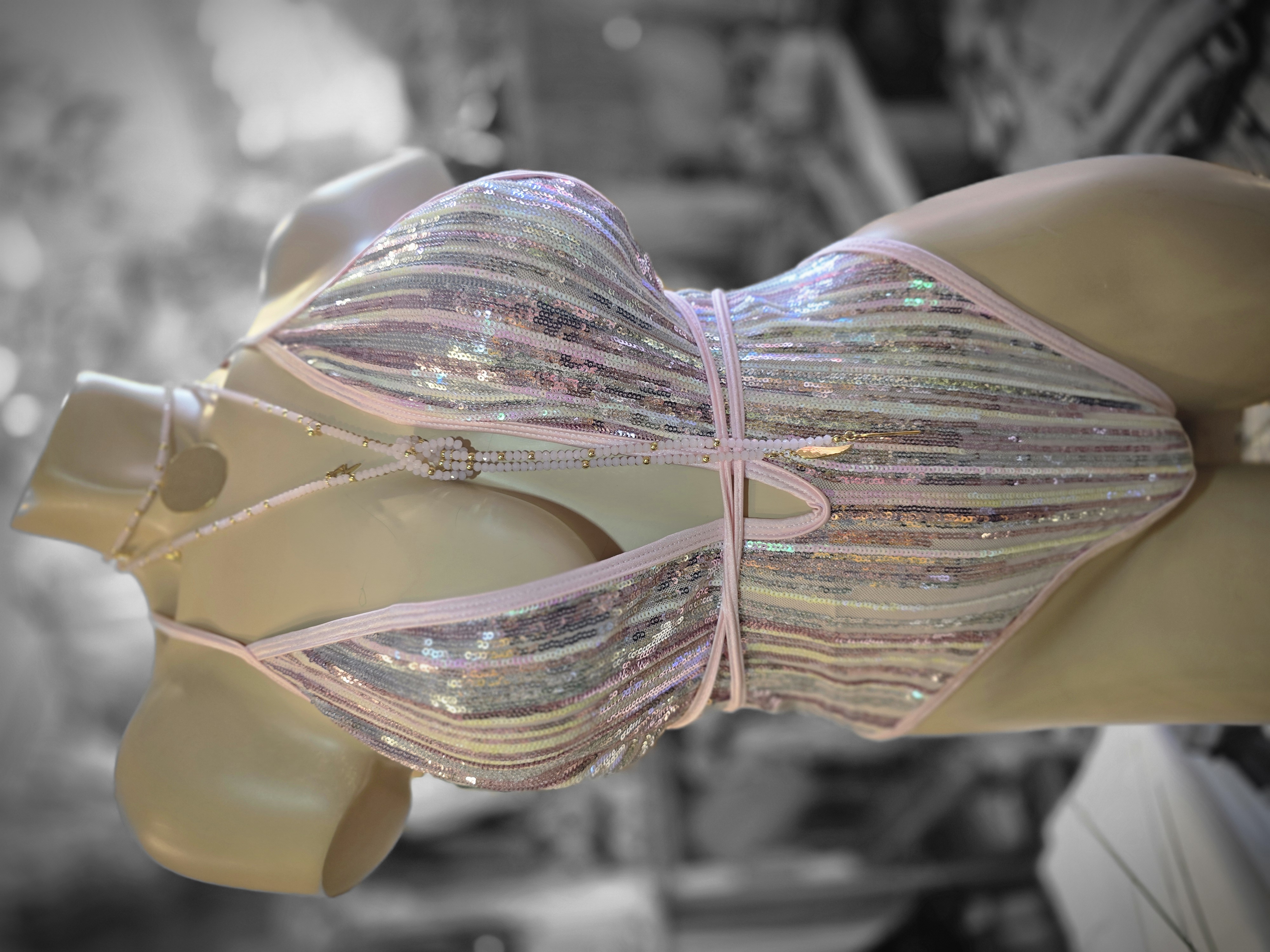 🌹✨ Rose Gold Swimsuit/Bodysuit – One Size ✨🌹