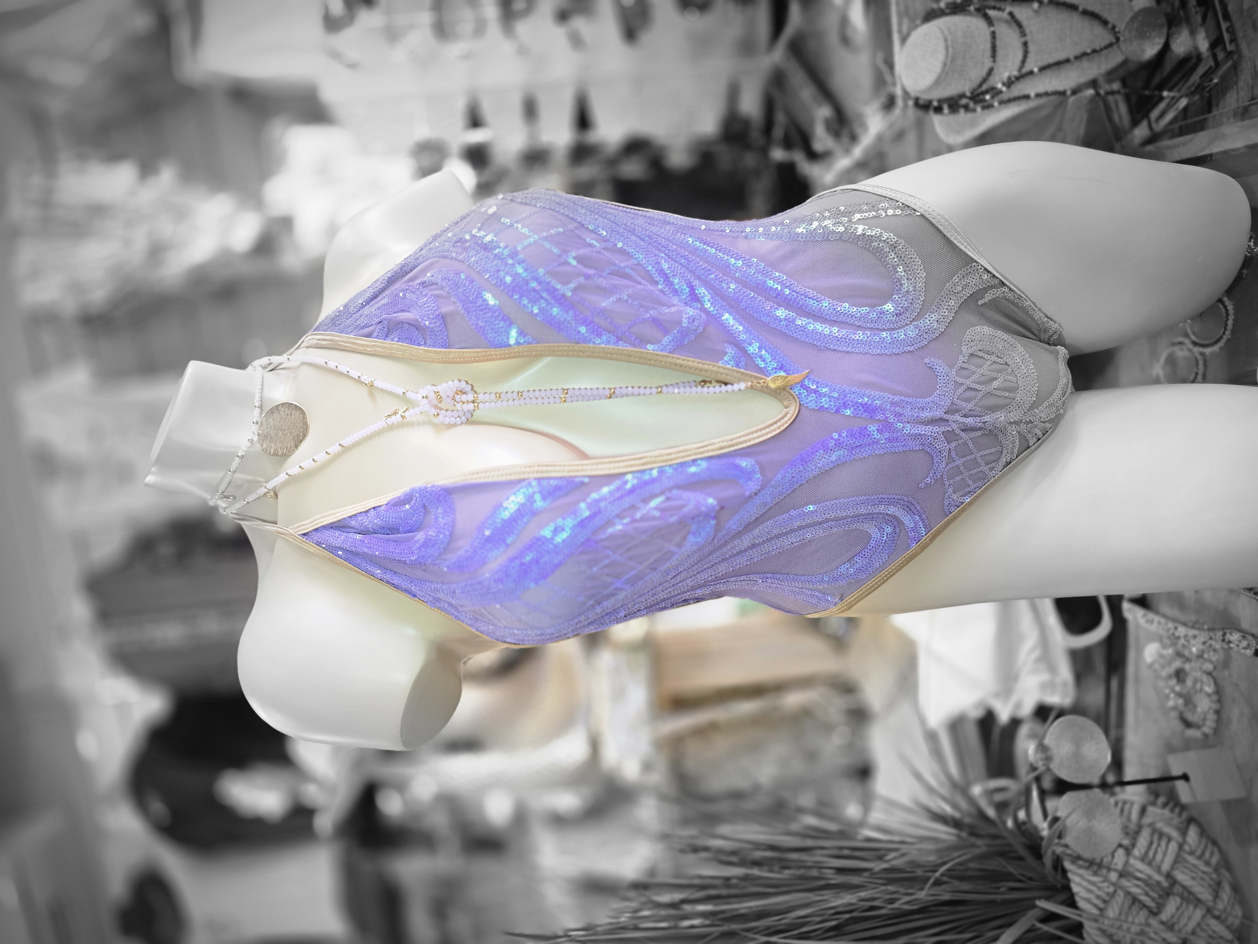 ๐ Iridescent Purple Swimsuit/Bodysuit โ One Size ๐