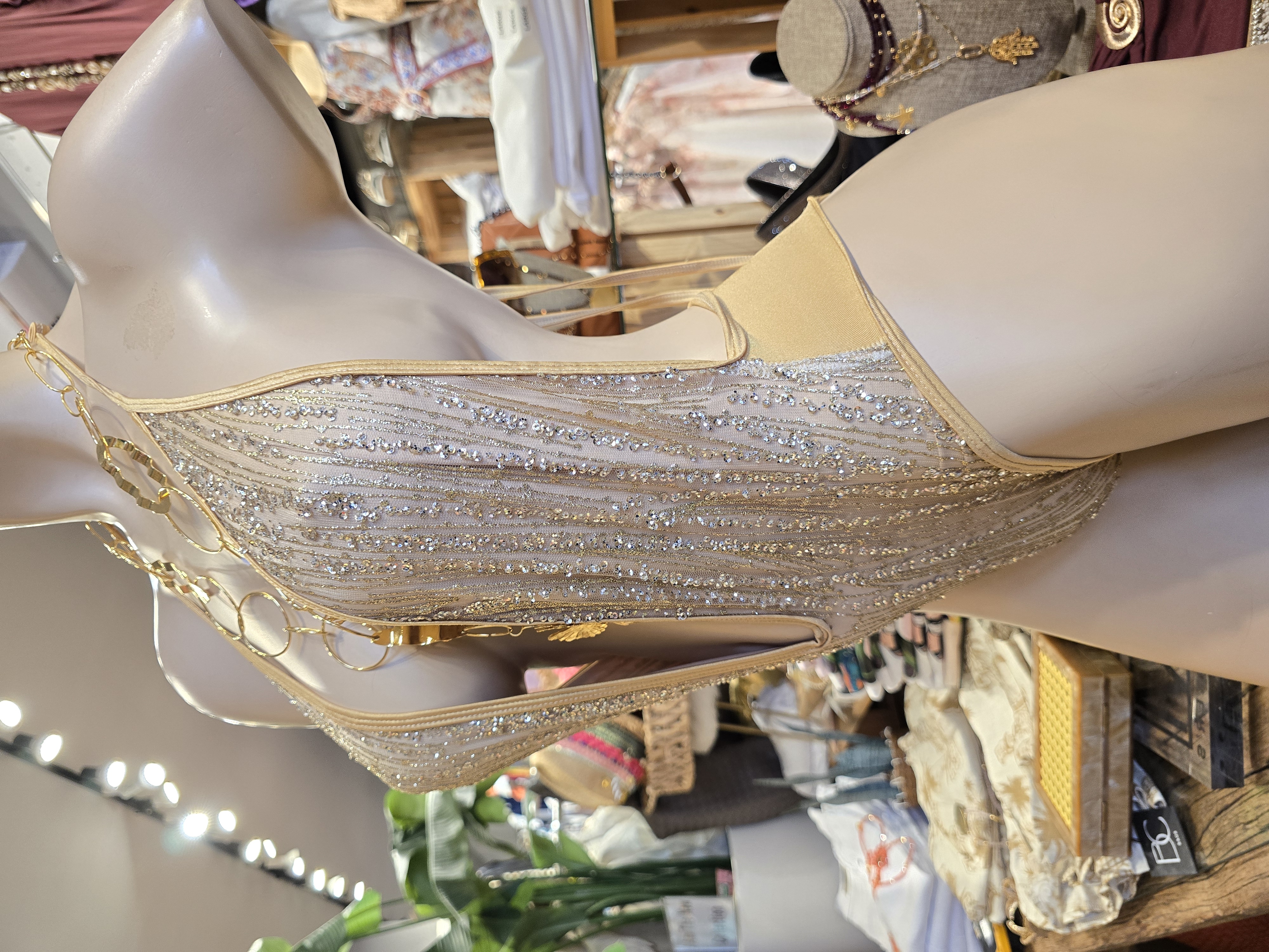 💛 Gold Swimsuit/Bodysuit – One Size 💛