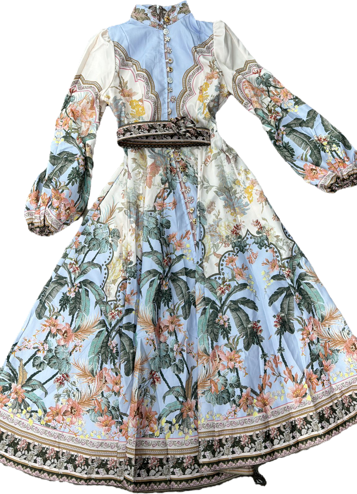 Vintage Floral Maxi Dress