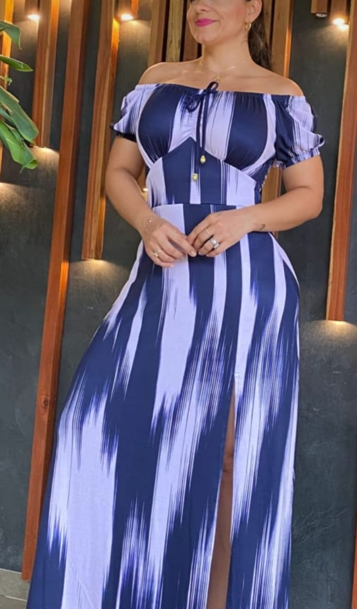 Off-shoulder Maxi Dress/ One Size