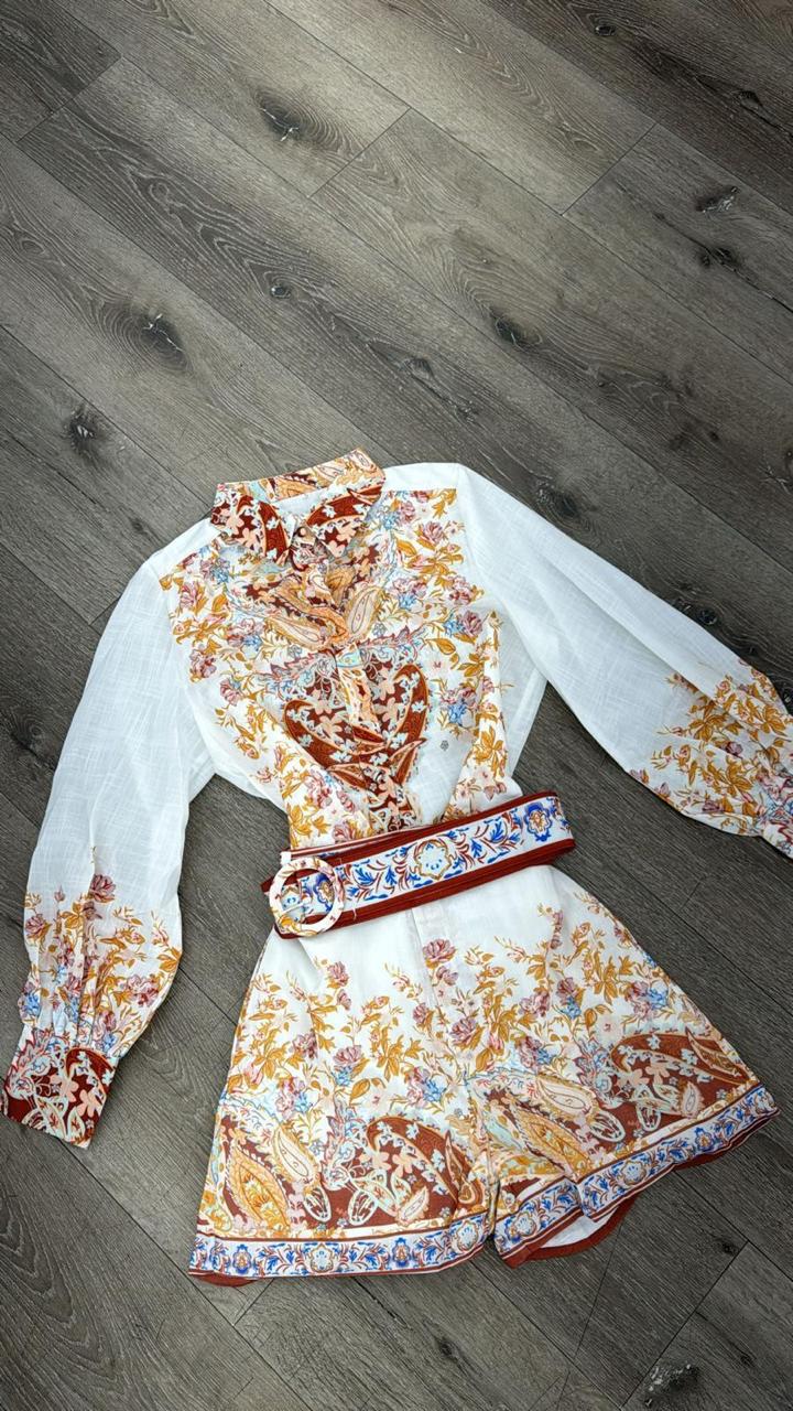Floral Printed Women's Romper