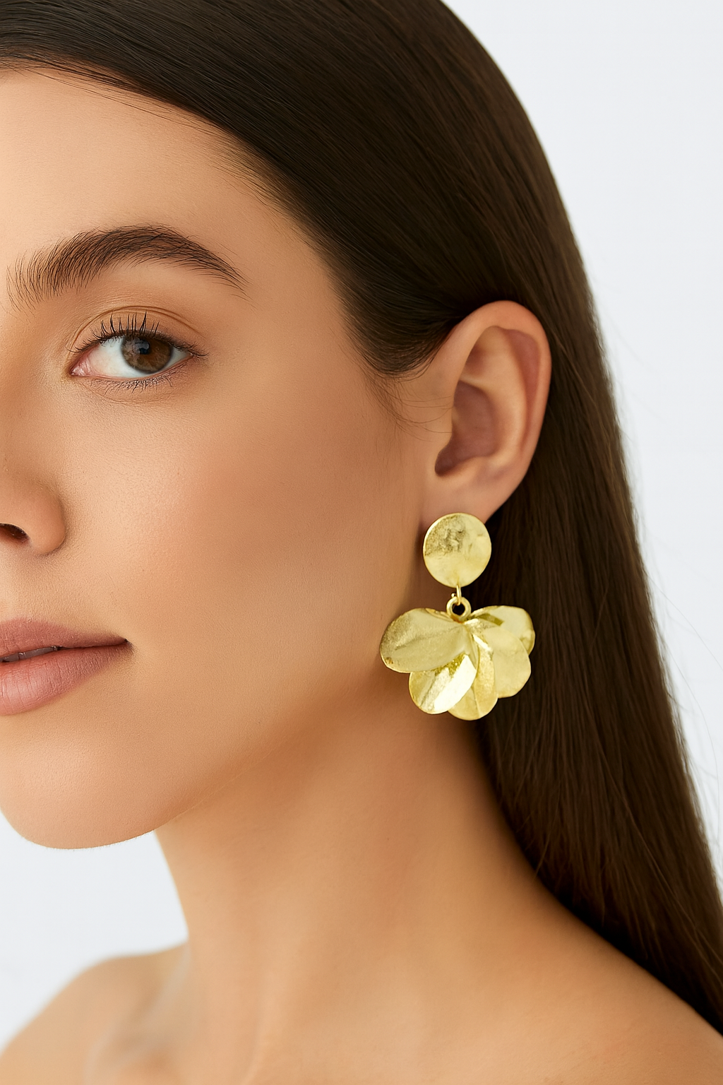 Gold Leaf Handmade Earrings