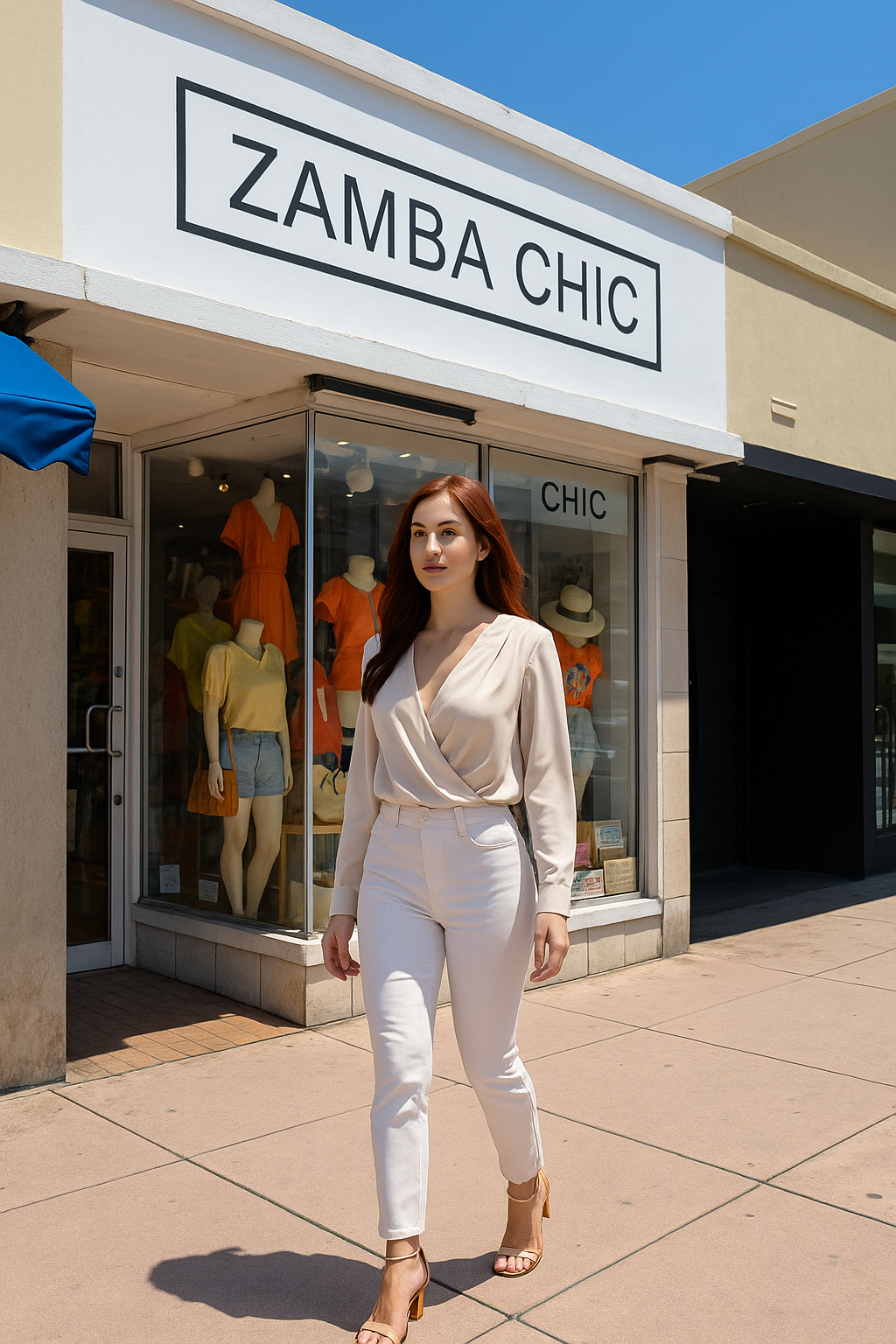๐ค Italian Satin Ivory Blouse โ One Size ๐ค