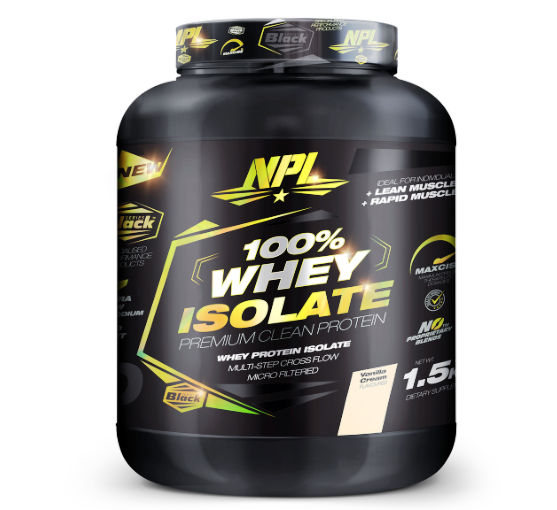 NPL 100% Whey Protein Isolate Vanilla Cream - 1.5kg