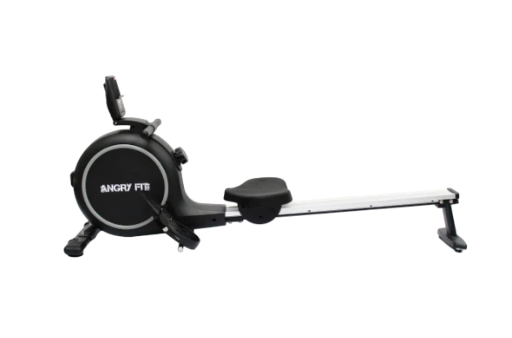 Angry Fit Fitness Rower - 3Kg Flywheel with Bluetooth - White, Grey