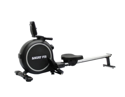 Angry Fit Fitness Rower - 3Kg Flywheel with Bluetooth - White, Grey