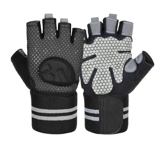 Gym Gloves Weight Lifting Workout Wrist Support Full Palm Protection