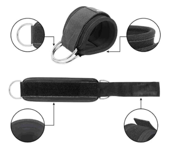 Fitness Squat Set Barbell Pad Lunges Hip Push Bars Pad Wristbands Leg Strap