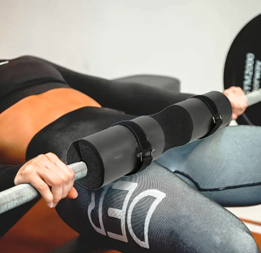 Fitness Squat Set Barbell Pad Lunges Hip Push Bars Pad Wristbands Leg Strap