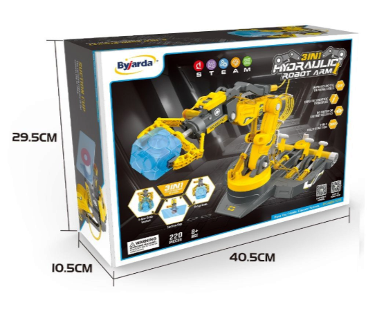 Hydraulic Robot Arm Self Assembling Toy