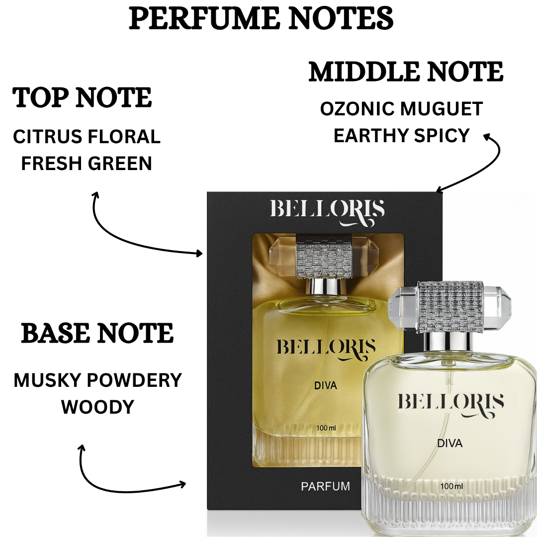 Belloris Diva Perfume For Women PARFUME 100ML