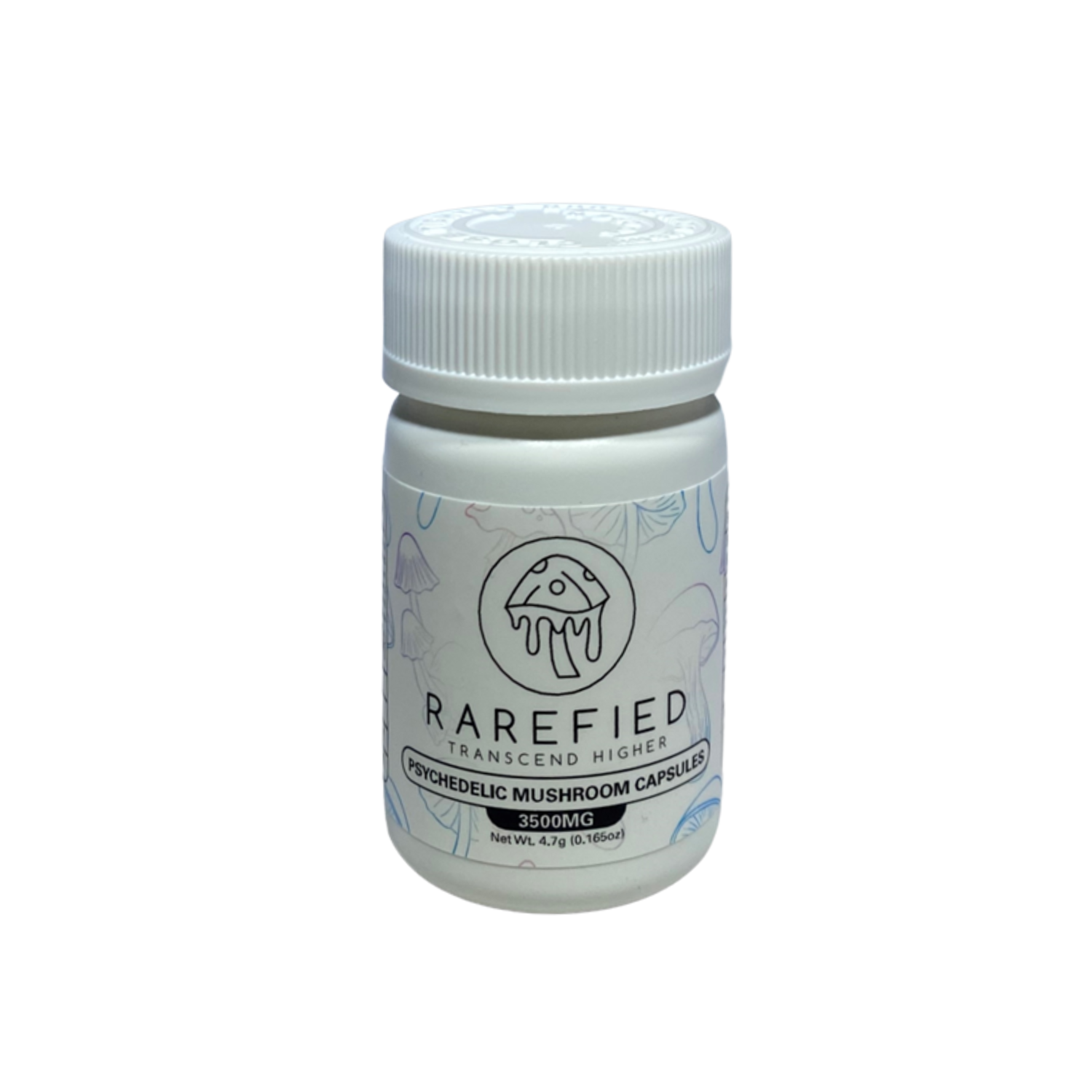 Rarefied - Psychedelic Mushroom Capsules - 3500 mg