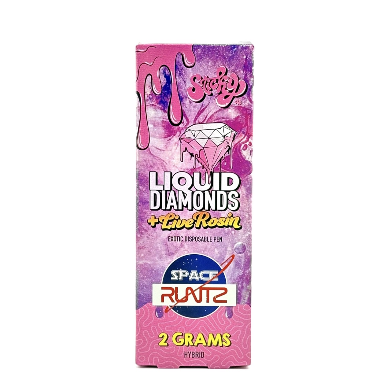 StickyAF - Liquid Diamonds + Live Rosin - 2G Vape - Space Runtz - Hybrid