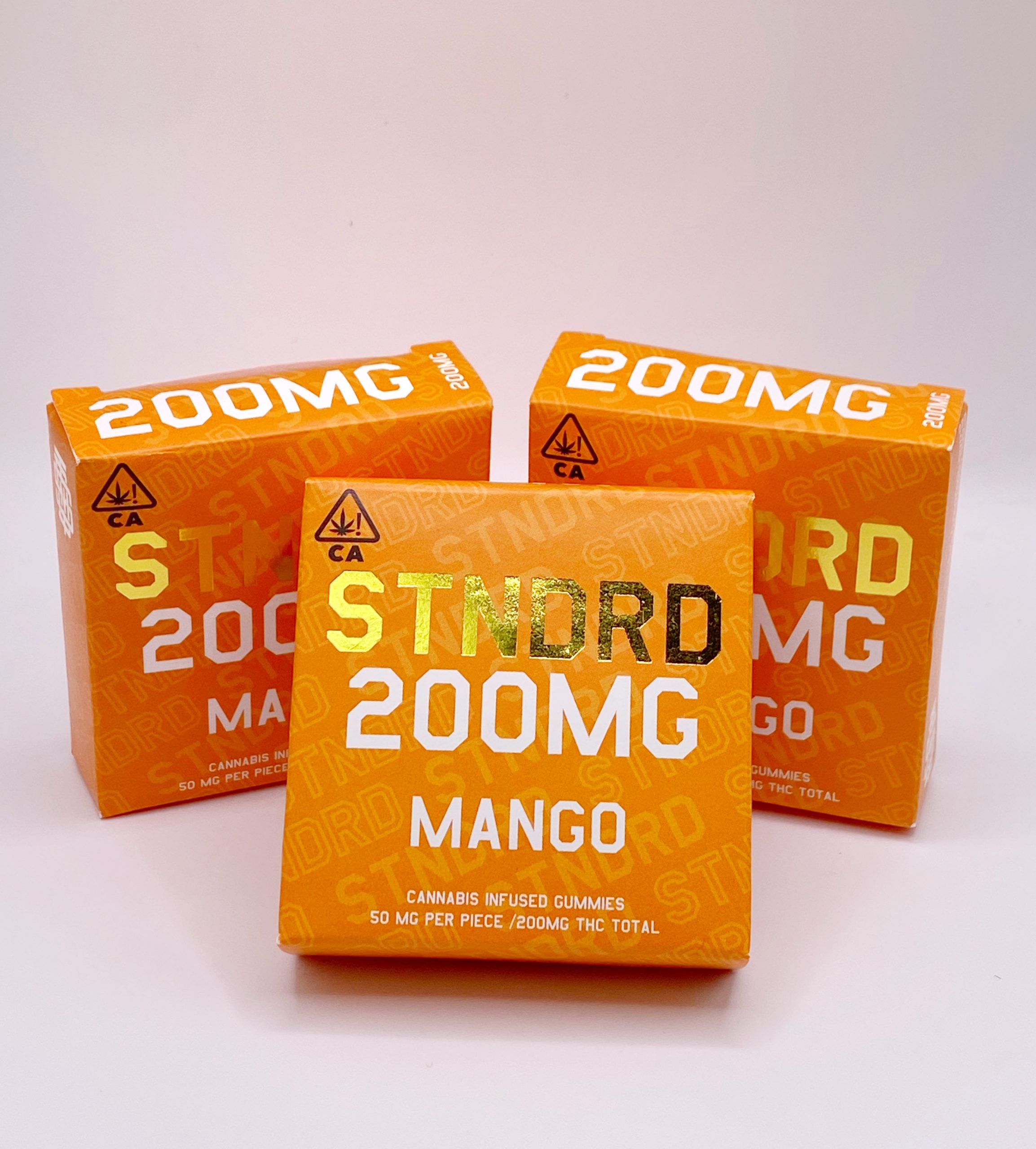 STNDRD - Cannabis Infused Gummies - 200mg - Mango - Hybrid