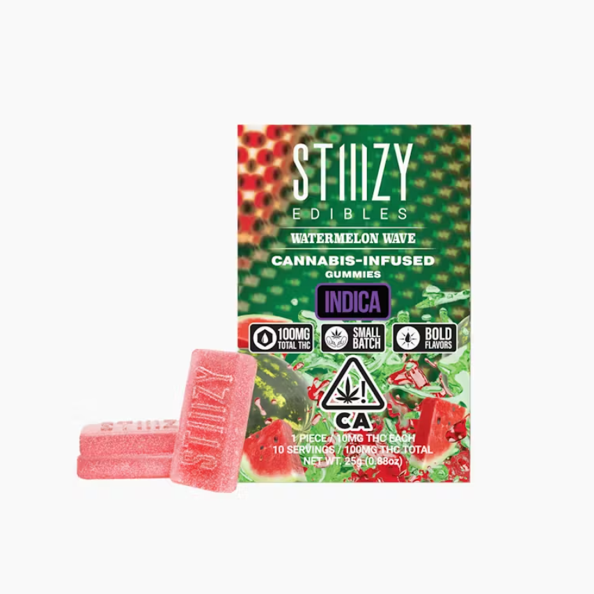 Stiiizy - Cannabis Infused Gummies - 100mg - Watermelon Wave - Indica