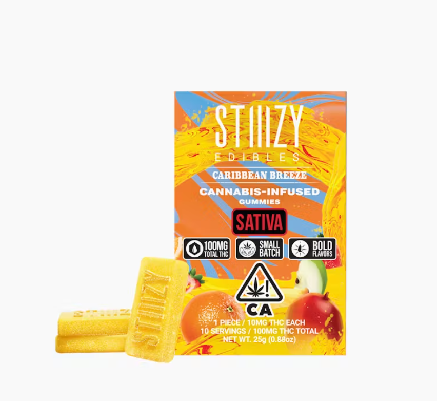 Stiiizy - Cannabis Infused Gummies - 100mg - Caribbean Breeze - Sativa