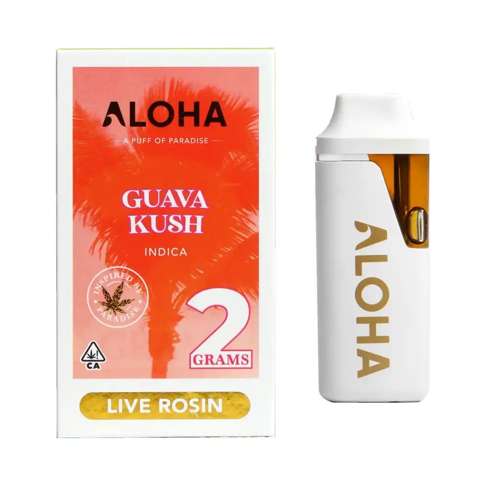 Aloha - Live Rosin Disposable - 2g - Guava Kush - Indica