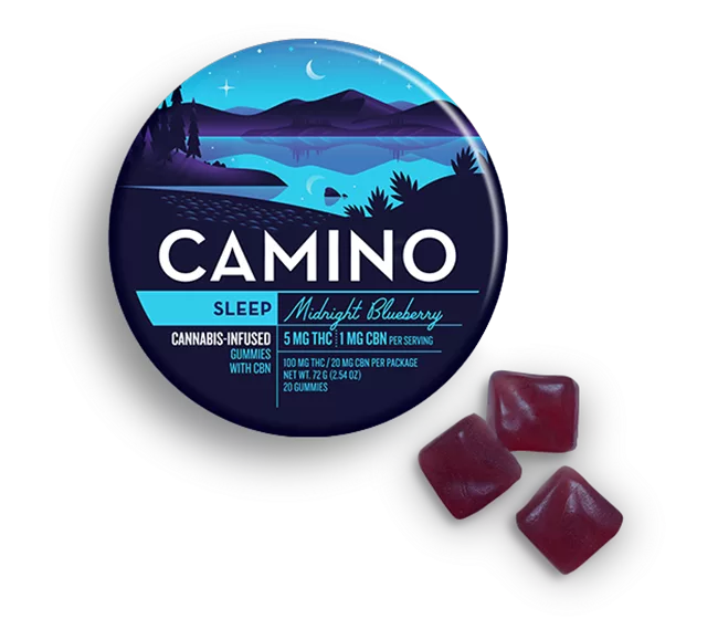 Kiva - Camino - 5mg: 1mg CBN 'Sleep' Midnight Blueberry