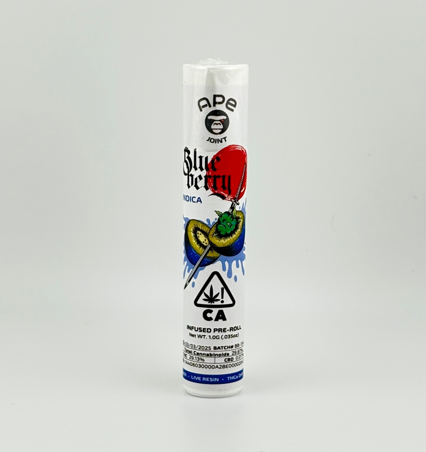 Ape - 1 Gram Joint - Blueberry - Indica