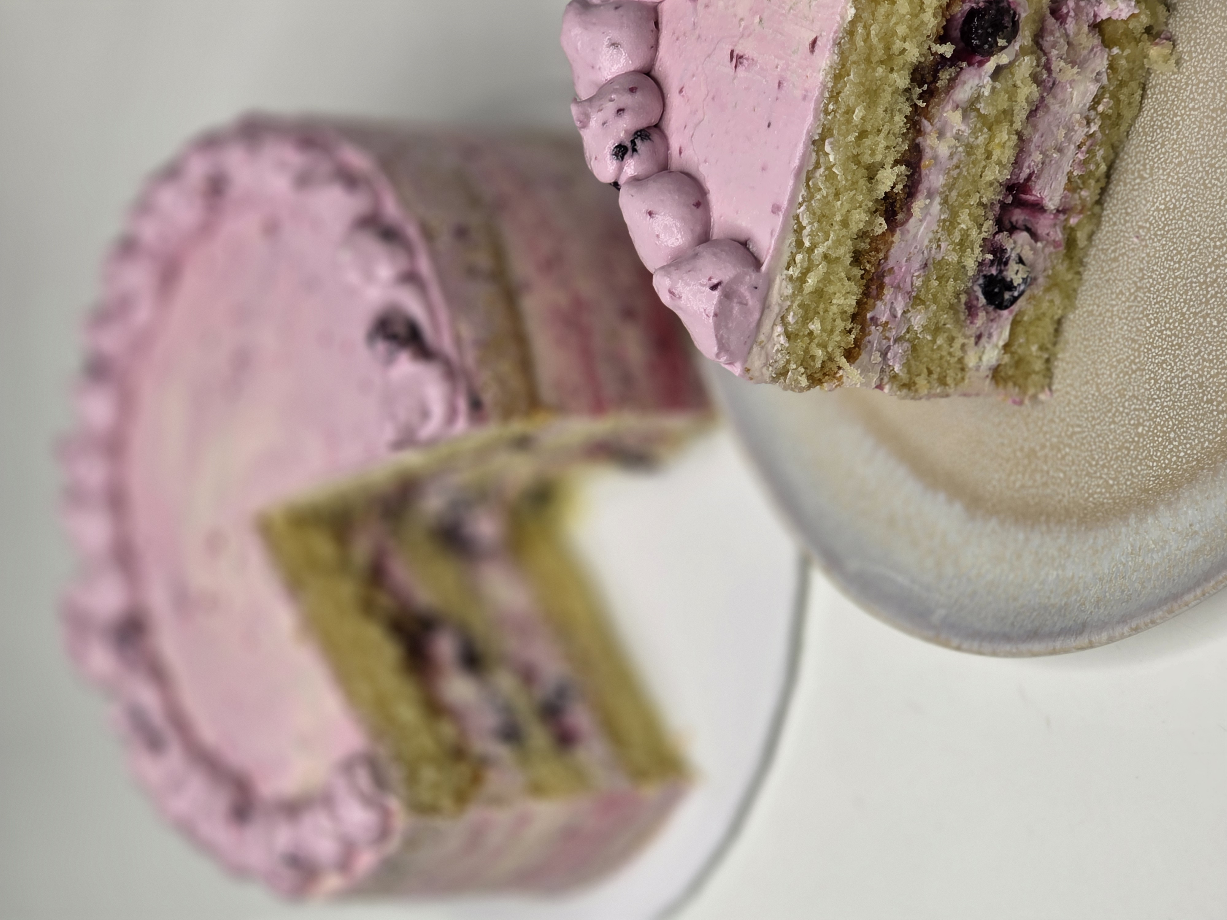 Blueberry Cream Cake