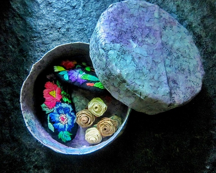 Recycled paper jewelry box,Food color paper,Plain storage,Mini tube,Paper dusty purple,Deep purple,Circle trinket box,Plain jewelry box