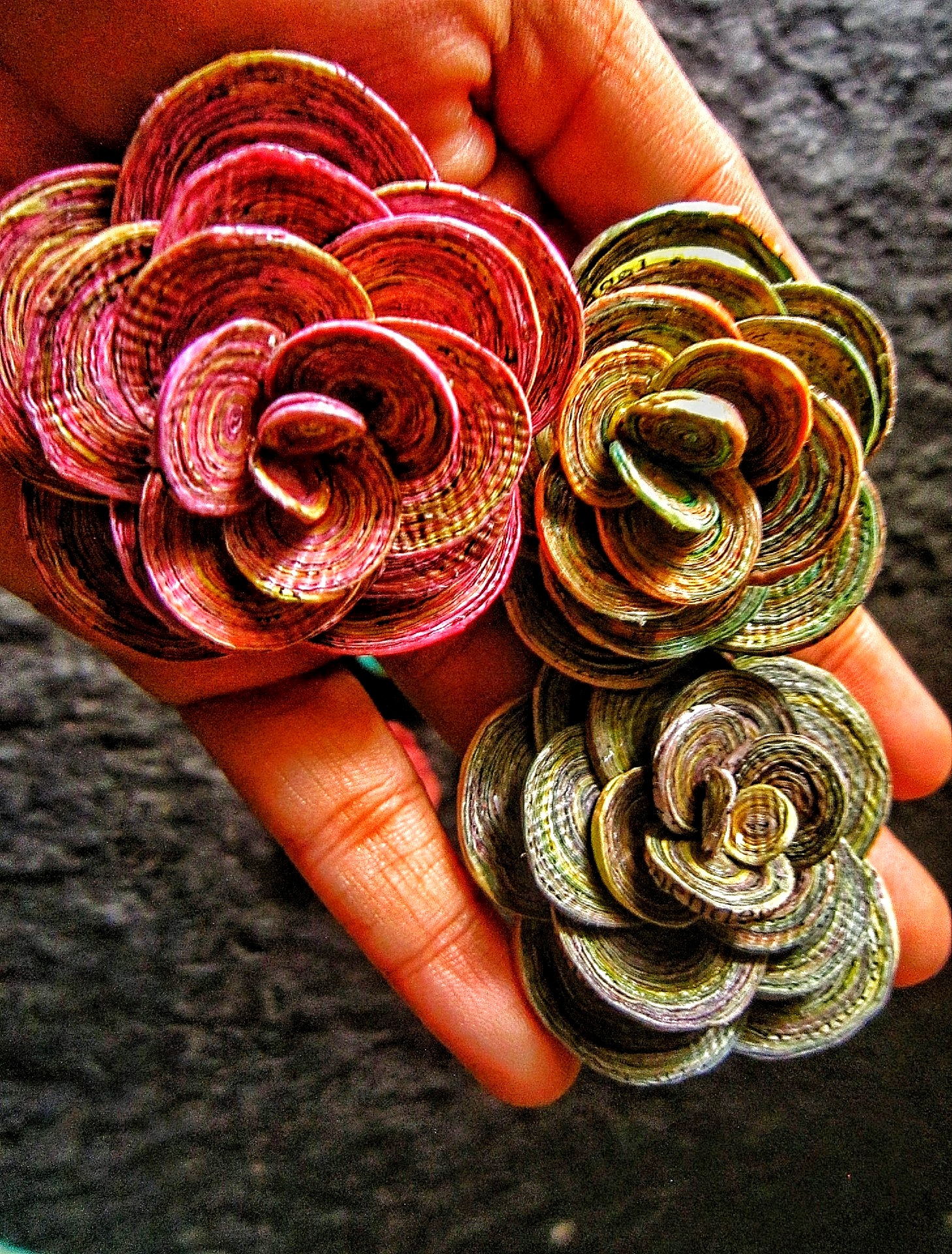 Rose quilling,One set rose,Recycle paper flowers,Paper rainbow decor,Smooth decoration,Rose blossom,Recycle marble,Smooth rose,Rose recycle