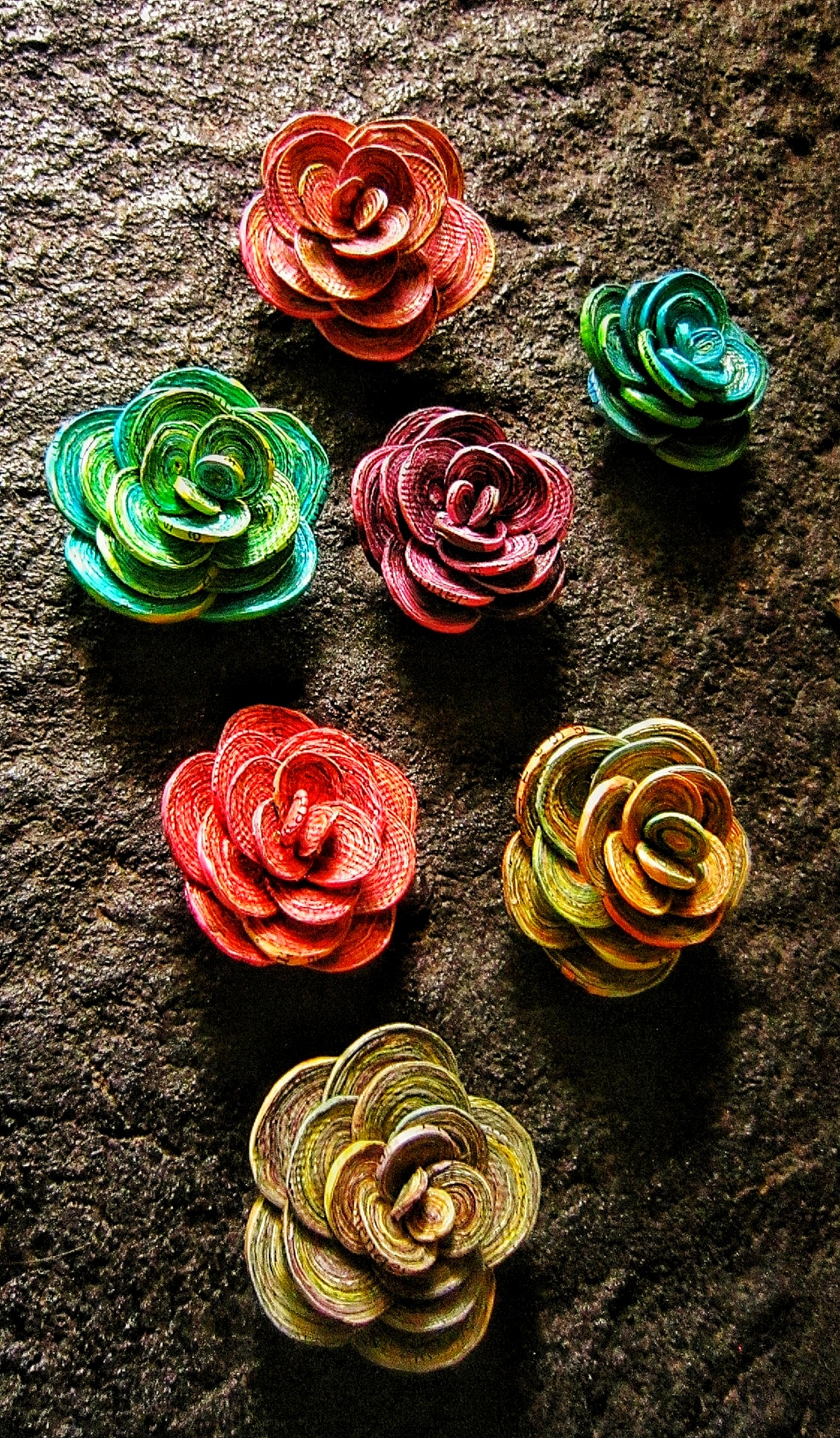 Rose quilling,One set rose,Recycle paper flowers,Paper rainbow decor,Smooth decoration,Rose blossom,Recycle marble,Smooth rose,Rose recycle
