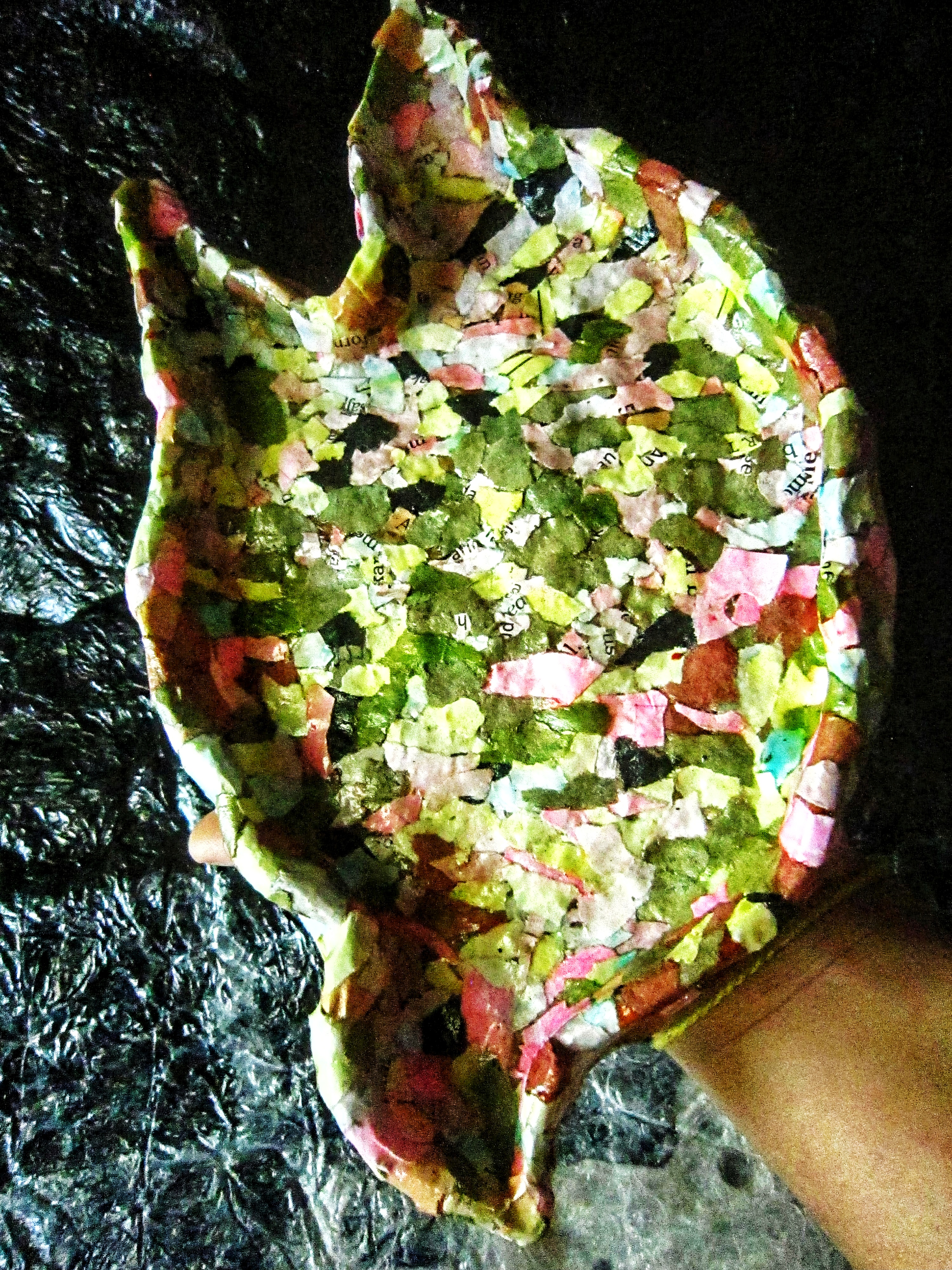 Recycled paper plate bird,Decorative rainbow decor,Bird storage,Recycled bir,Eco friendly storage,