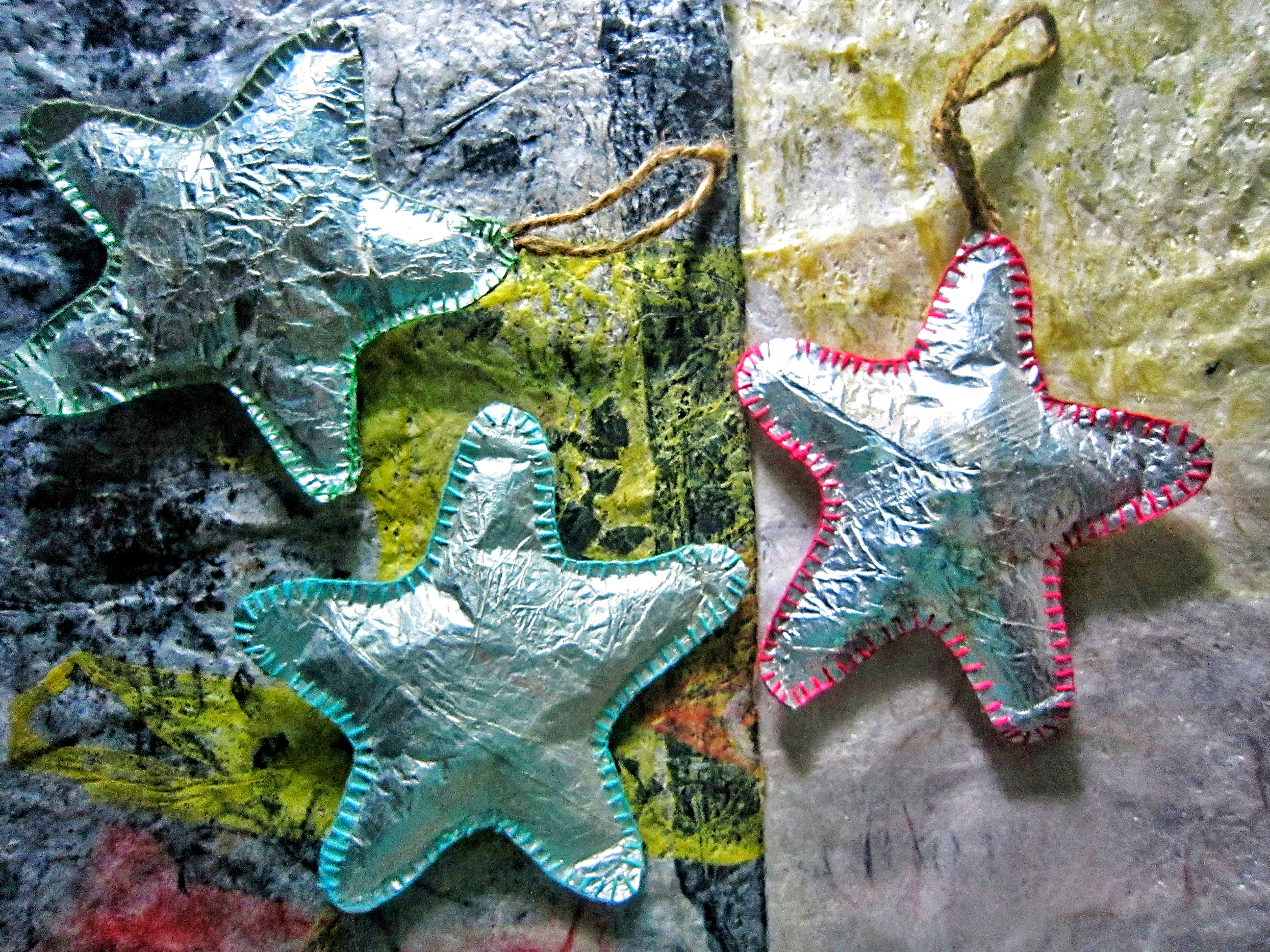 Silver star ornament,Recycled plastic christmas decor,Silver star,Recycled ornament,Ordinary silver,Sustainable star decor,Recycle silver