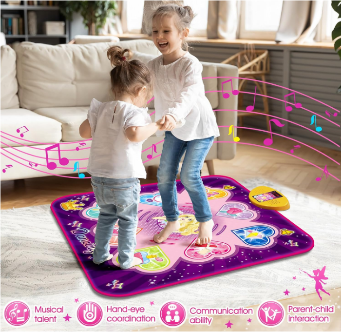 Dance Mat w/ Music and 7 different game modes 3 AA Batteries Included Girls Bday