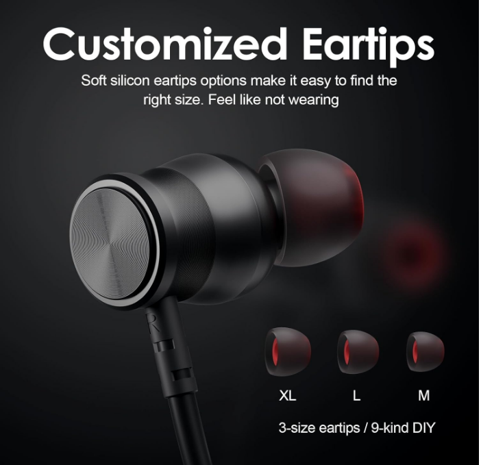 RYTHFLO Bluetooth Headphone, Wireless Earbuds Neckband IPX7 Sweatproof RW-WH03