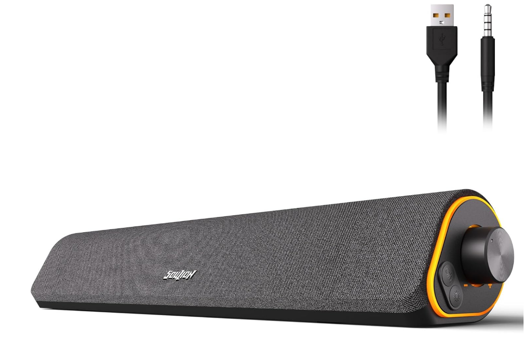 Bluetooth Speaker With 3.5mm Line Out, USB Powered, Colorful LED Lights