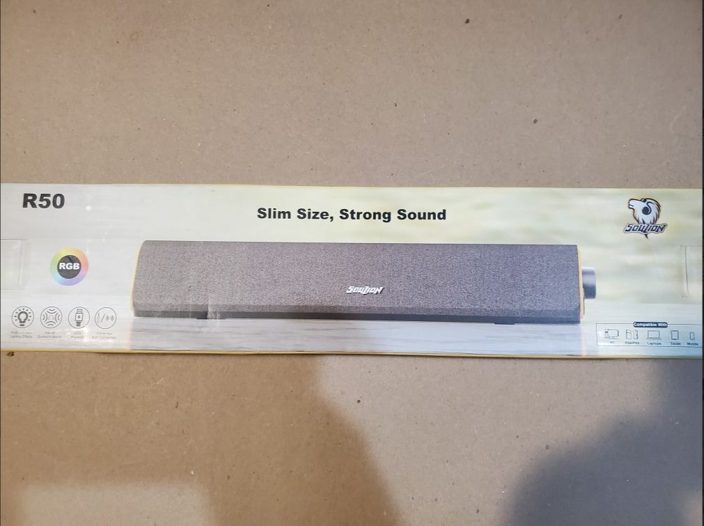 Bluetooth Speaker With 3.5mm Line Out, USB Powered, Colorful LED Lights