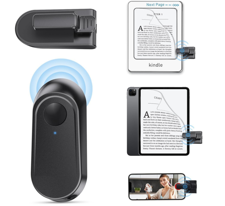 2 PACK Remote Control Page Turner For Kindle Paperwhite, Oasis, Kobo