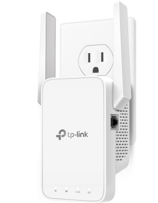 TP-Link AC1200 WiFi Extender, Ethernet Port, Extend Coverage 1500 Sqft. 30 Devices
